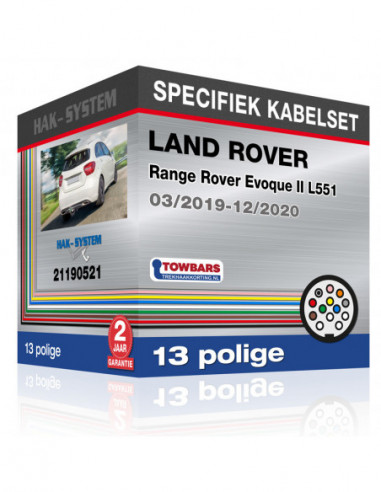 Specifieke kabelset voor de  LAND ROVER Range Rover Evoque II L551, 2019, 2020 [13 polige]