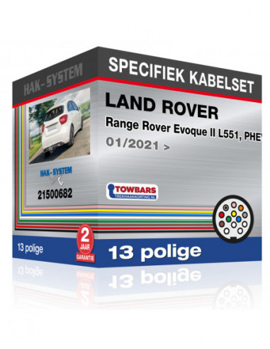 Specifieke kabelset voor de  LAND ROVER Range Rover Evoque II L551, PHEV, 2021, 2022, 2023 [13 polige]