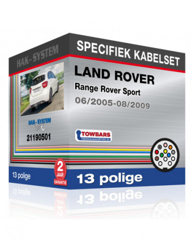 Specifieke kabelset voor de  LAND ROVER Range Rover Sport, 2005, 2006, 2007, 2008, 2009 [13 polige]