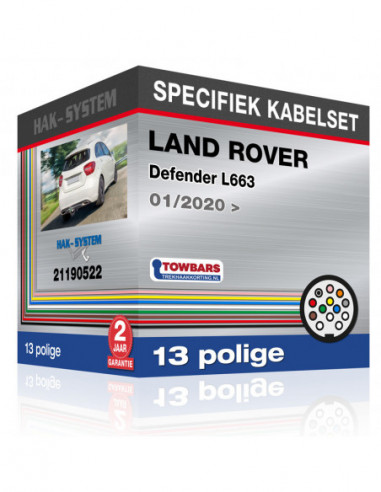 Specifieke kabelset voor de  LAND ROVER Defender L663, 2020, 2021, 2022, 2023 [13 polige]