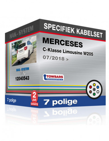 Specifieke kabelset voor de  MERCEDES C-Klasse Limousine W205, 2018, 2019, 2020, 2021, 2022, 2023 [7 polige]