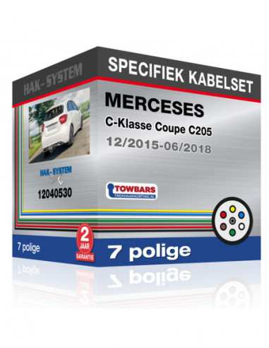 Specifieke kabelset voor de  MERCEDES C-Klasse Coupe C205, 2015, 2016, 2017, 2018 [7 polige]