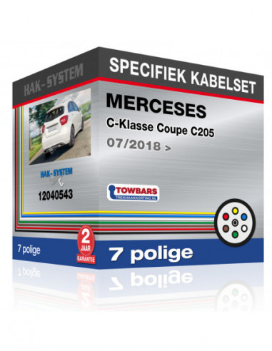 Specifieke kabelset voor de  MERCEDES C-Klasse Coupe C205, 2018, 2019, 2020, 2021, 2022, 2023 [7 polige]