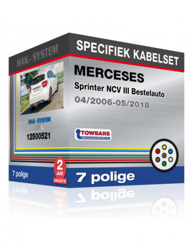 Specifieke kabelset voor de  MERCEDES Sprinter NCV III Bestelauto, 2006, 2007, 2008, 2009, 2010, 2011, 2012, 2013, 2014, 2015, 2