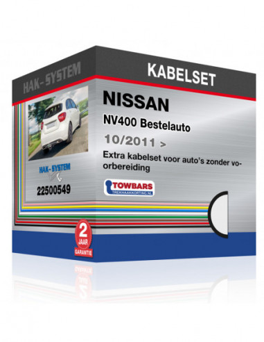 Extra kabelset voor auto's zonder voorbereiding NISSAN NV400 Bestelauto, 2011, 2012, 2013, 2014, 2015, 2016, 2017, 2018, 2019, 2