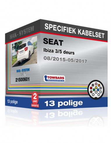 Specifieke kabelset voor de  SEAT Ibiza 3/5 deurs, 2015, 2016, 2017 [13 polige]