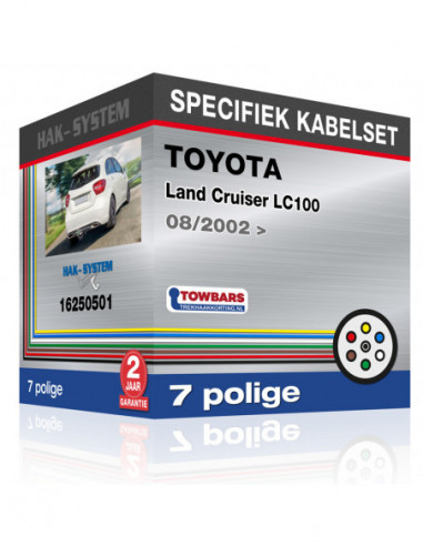Specifieke kabelset voor de  TOYOTA Land Cruiser LC100, 2002, 2003, 2004, 2005, 2006, 2007, 2008, 2009, 2010, 2011 [7 polige]
