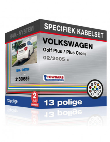 Specifieke kabelset voor de  VOLKSWAGEN Golf Plus / Plus Cross, 2005, 2006, 2007, 2008, 2009, 2010, 2011, 2012, 2013, 2014 [13 p