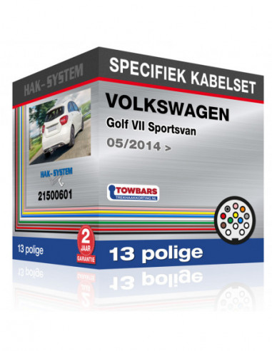 Specifieke kabelset voor de  VOLKSWAGEN Golf VII Sportsvan, 2014, 2015, 2016, 2017, 2018, 2019, 2020, 2021, 2022, 2023 [13 polig