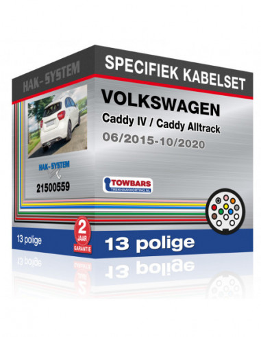 Specifieke kabelset voor de  VOLKSWAGEN Caddy IV / Caddy Alltrack, 2015, 2016, 2017, 2018, 2019, 2020 [13 polige]