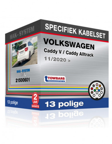 Specifieke kabelset voor de  VOLKSWAGEN Caddy V / Caddy Alltrack, 2020, 2021, 2022, 2023 [13 polige]