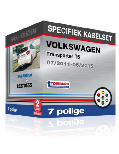Specifiek kabelset VOLKSWAGEN Transporter T5, 2011, 2012, 2013, 2014, 2015 met voorbereiding [7 polige]
