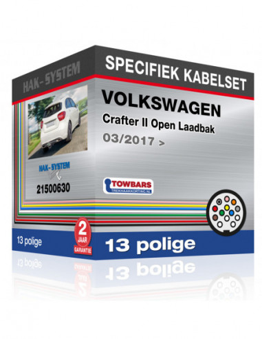 Specifiek kabelset VOLKSWAGEN Crafter II Open Laadbak, 2017, 2018, 2019, 2020, 2021, 2022, 2023 met voorbereiding [13 polige]