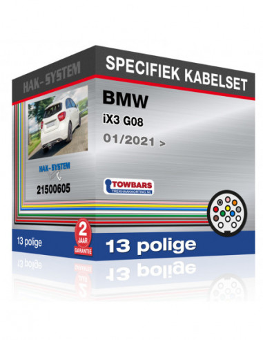 Specifieke kabelset voor de  BMW iX3 G08, 2021, 2022, 2023 [13 polige]