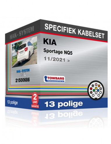Specifiek kabelset KIA Sportage NQ5, 2021, 2022, 2023 met voorbereiding [13 polige]