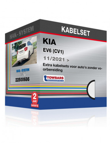 Extra kabelsets voor auto's zonder voorbereiding KIA EV6 (CV1), 2021, 2022, 2023