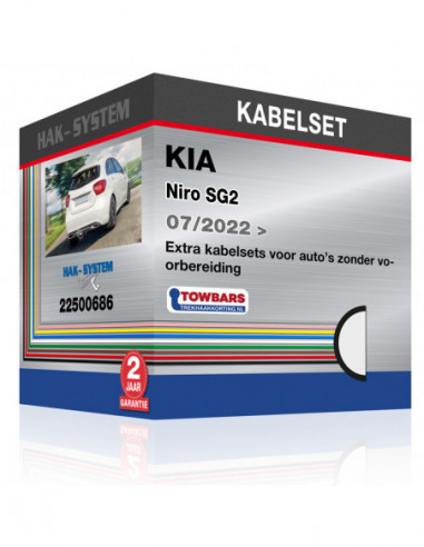 Extra kabelsets voor auto's zonder voorbereiding KIA Niro SG2, 2022, 2023