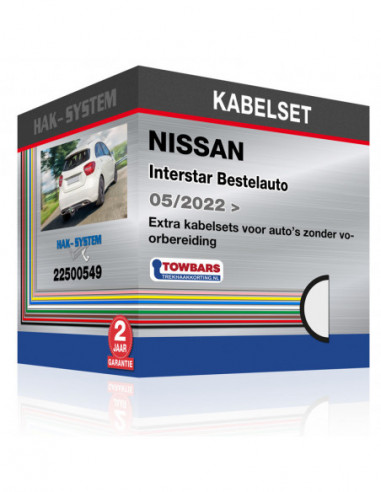 Extra kabelsets voor auto's zonder voorbereiding NISSAN Interstar Bestelauto, 2022, 2023