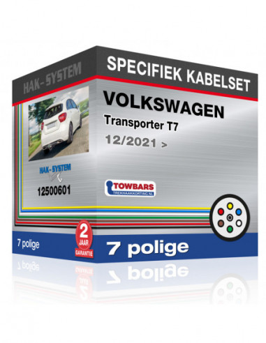 Specifieke kabelset voor de  VOLKSWAGEN Transporter T7, 2021, 2022, 2023 [7 polige]