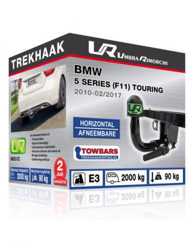 Trekhaak BMW 5 SERIES (F11) TOURING Horizontal afneembare trekhaak