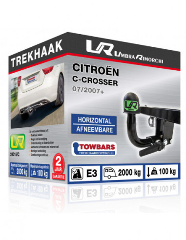 Trekhaak Citroën C-CROSSER Horizontal afneembare trekhaak