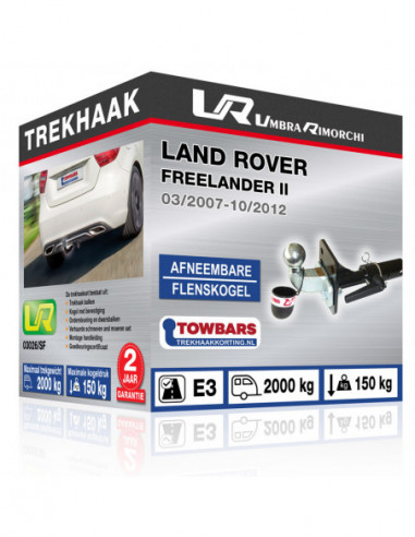 Trekhaak Land Rover FREELANDER II Flenskogel trekhaak, horizontaal afneembar