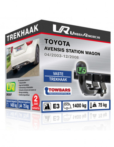 Trekhaak Toyota AVENSIS STATION WAGON Vaste trekhaak