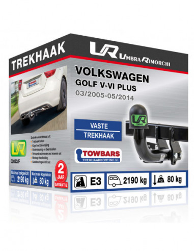 Trekhaak Volkswagen GOLF V-VI PLUS Vaste trekhaak