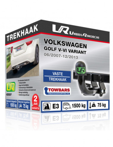 Trekhaak Volkswagen GOLF V-VI VARIANT Vaste trekhaak